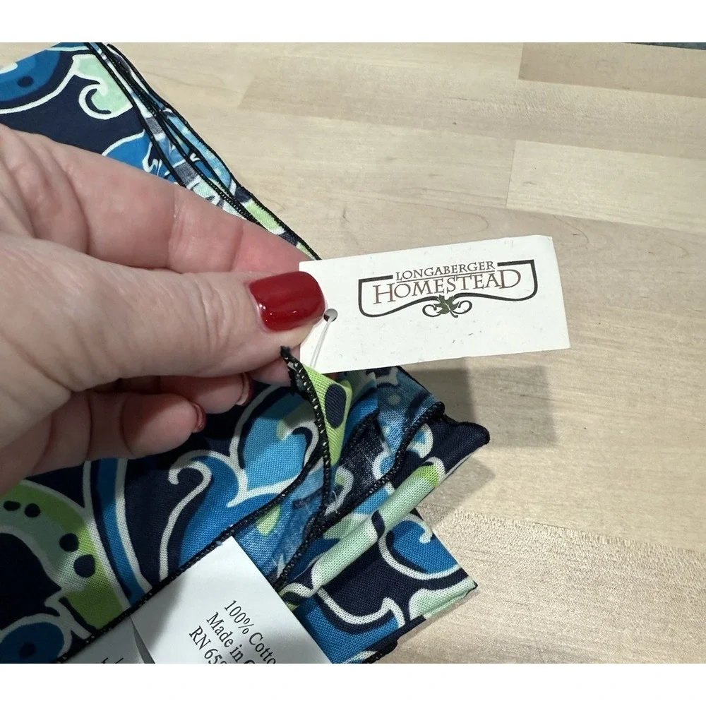 Longaberger Table Square Overlay Daydream Fabric 36